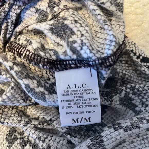 A.L.C Kati Puff Sleeve Top- Medium - Picture 6 of 6